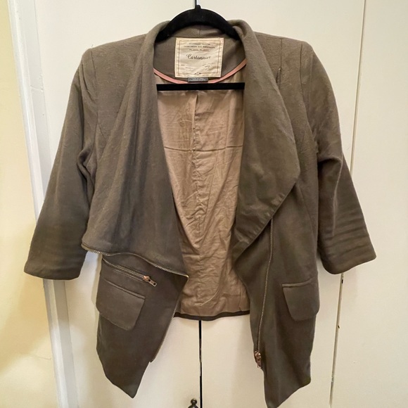 Anthropologie- Cartonnier Jackets & Blazers - Anthropologie-Cartonnier Olive Green Jacket